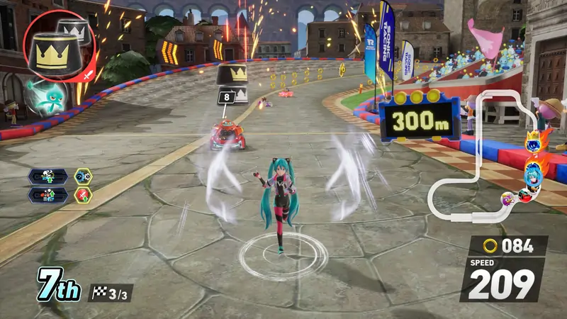 Miku on Foot animation mod for Sonic Racing Cross Worlds